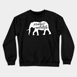 protect wildlife - elephant Crewneck Sweatshirt